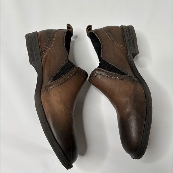 Women’s Born Brown Leather Slip-On Shoes - Picture 3 of 7